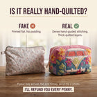 Retro Bloom Journey Quilted Makeup Bag 3