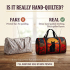 Sunset Cat Quilted Duffle Bag 3