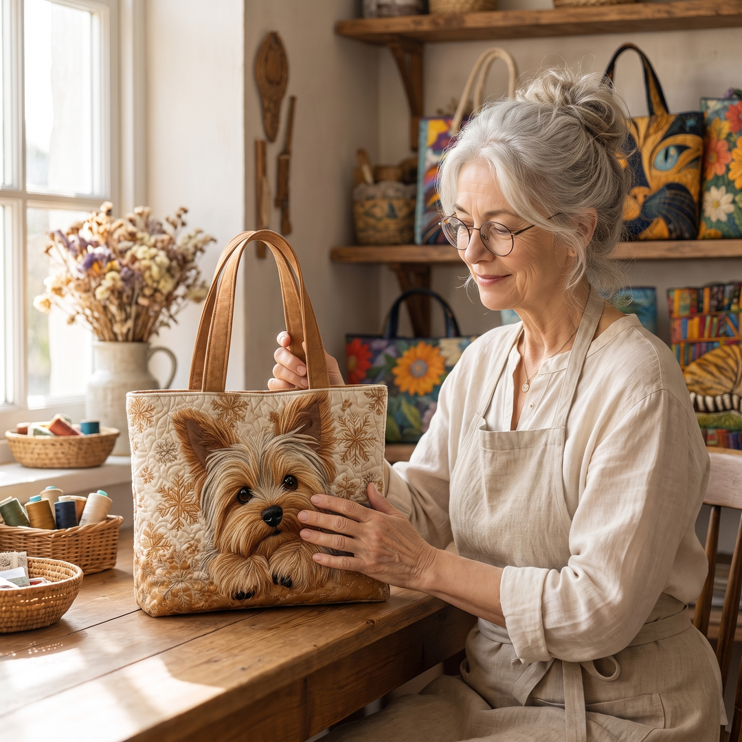 Artisanal Bag - Adorable Yorkshire — handcrafted by Jennifer