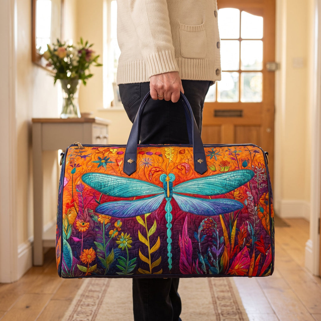 Flit and Fly Quilted Duffle Bag — in use