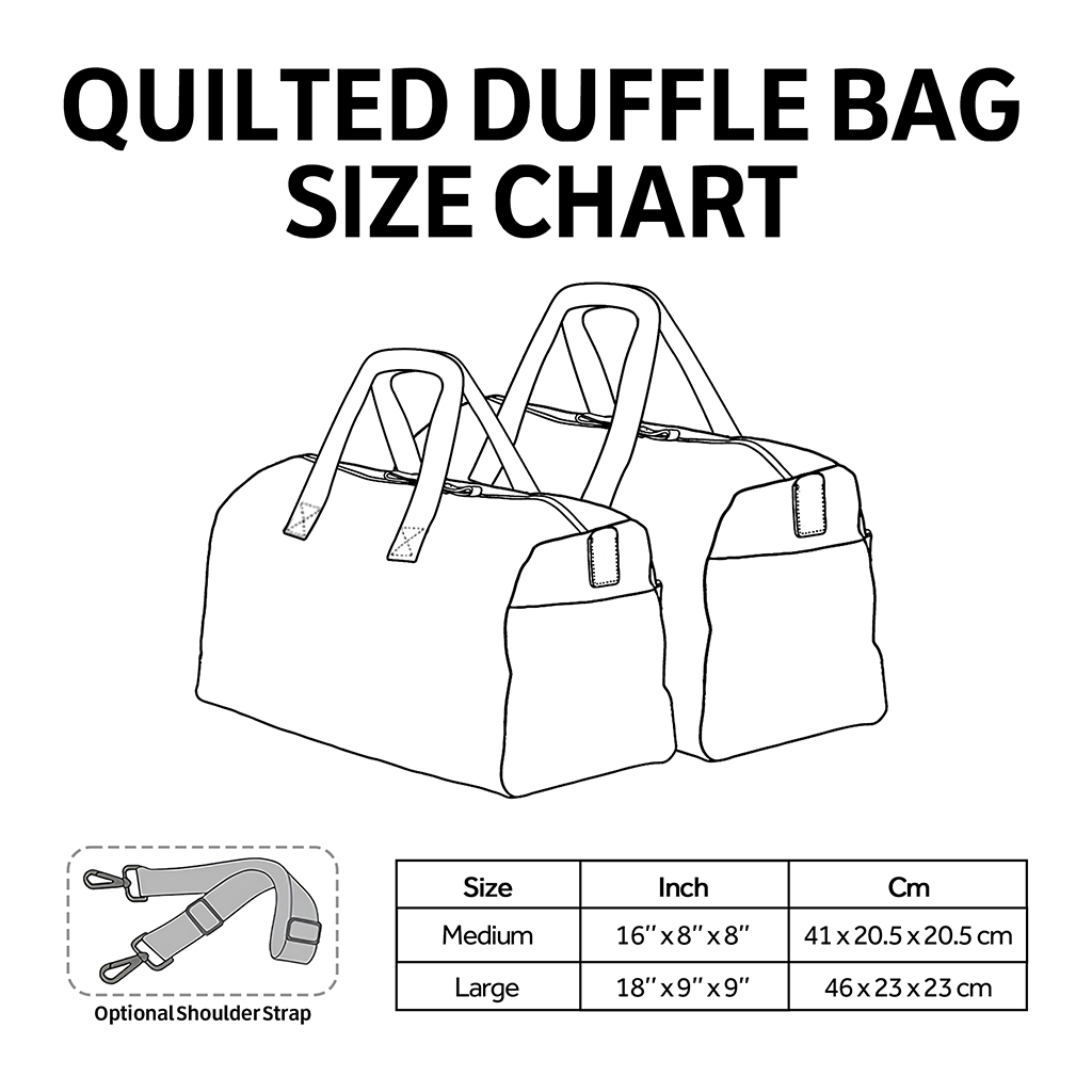 Sunset Journey Quilted Duffle Bag