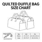 Garden Skimmer Quilted Duffle Bag 2